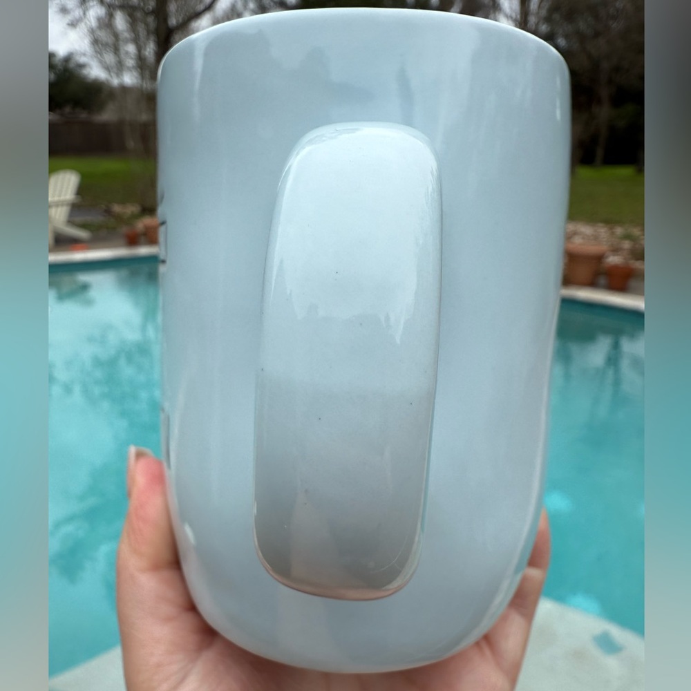 RAE DUNN EASTER CROSS MUG ‘HE IS RISEN’ ✝️ IN SKY BLUE - Picture 4 of 6